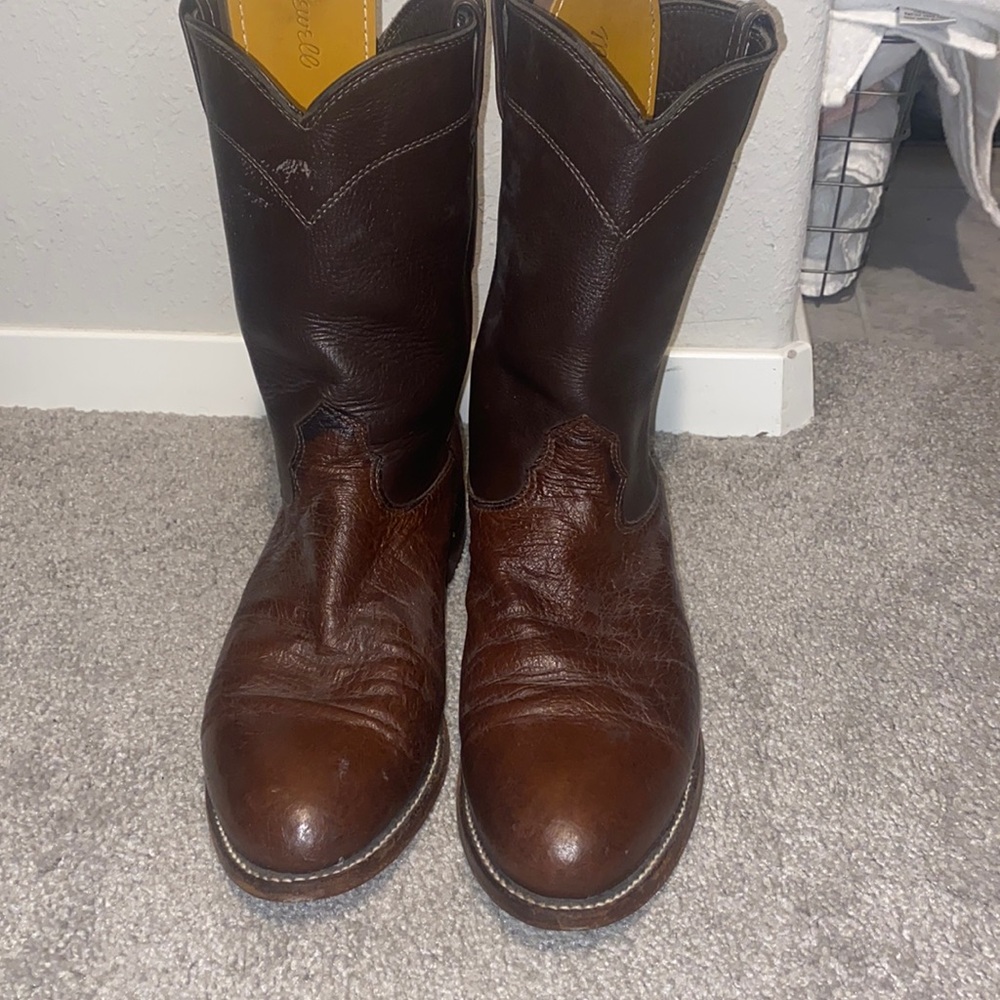 Larry Mahan cowboy boots.